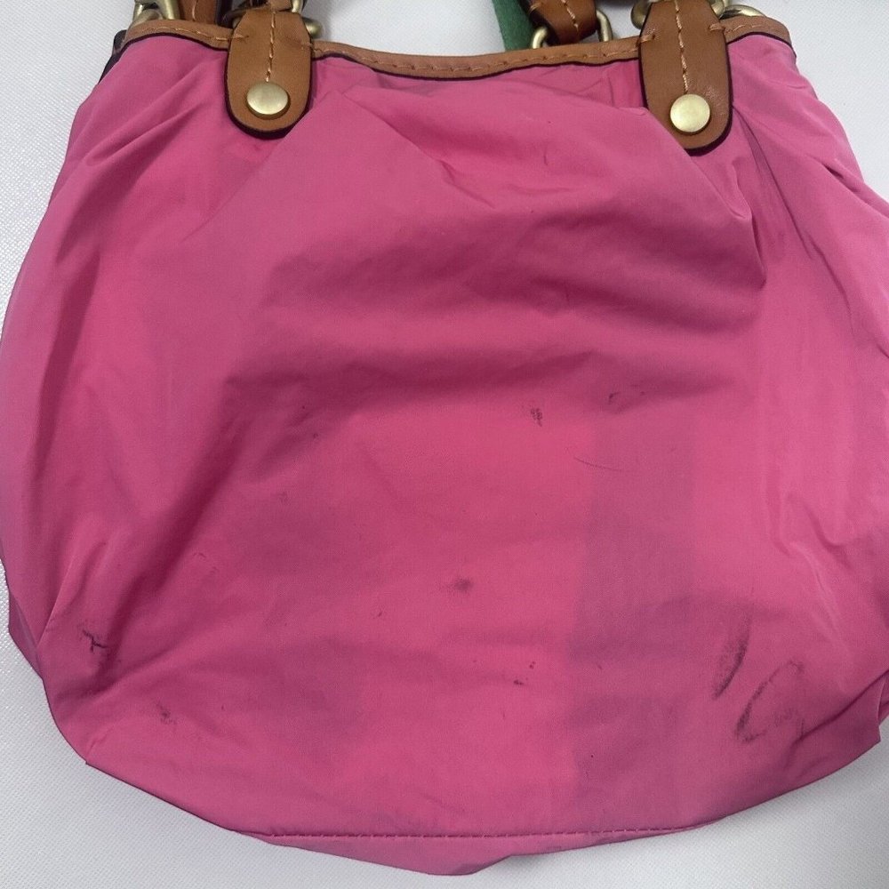 Y2K Juicy Couture Purse Womens Tote Bag Terry Cloth Large Colorful Leath… - Picture 8 of 16